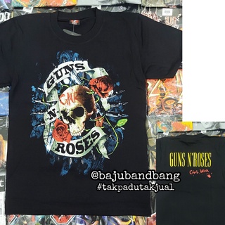 เสื้อยืด พิมพ์ลายวงร็อค Guns N Roses Civil War Baju สไตล์วินเทจ | ร็อคร้อน | ร็อคใช่ | 1498 เสื้อยืดลําลอง ผ้าฝ้าย 100%