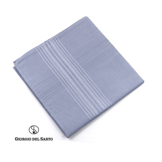 ภาพหน้าปกสินค้าGIORGIO DEL SARTO Handkerchief Grey ผ้าเช็ดหน้า 100% Cotton ที่เกี่ยวข้อง