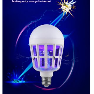 หลอดไฟ LED กำจัดยุง (2 in 1 แสงสีขาว+แสงสีม่วง)