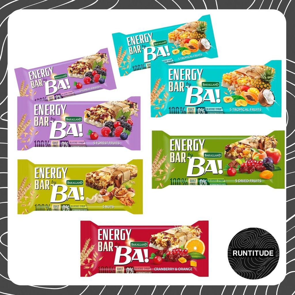 ภาพหน้าปกสินค้าBA Energy Bars 40 g. ซีเรียลบาร์ให้พลังงาน ทำจาก ถั่ว เมล็ดพืช และผลไม้แห้ง