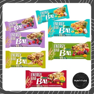สินค้า BA! Energy Bars 40 g. ซีเรียลบาร์ให้พลังงาน ทำจาก ถั่ว เมล็ดพืช และผลไม้แห้ง