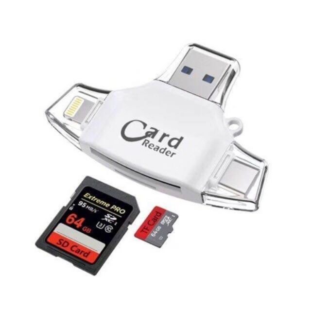 idragon 4-In-1 OTG Card Reader Mini USB 2.0 TF SD Card Slot For ...