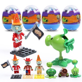 ของเล่นตัวต่อปริศนา เกม Plants vs Zombies Egg ABS PVZ DIY