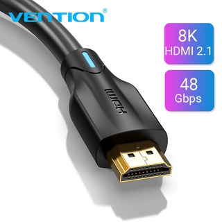 Vention 8K HDMI 2.1 สายเคเบิล ความเร็วสูงพิเศษ 48Gbps สายเคเบิล รองรับ 8K@60Hz HDR Dolby Atmos eARC HDMI อะแดปเตอร์สายเคเบิล AAN/AAU