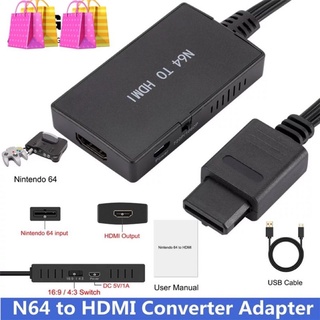 HDMI Converter สำหรับ64สำหรับ NGC/SNES/N64 Plug และ Play Full ดิจิตอลสาย