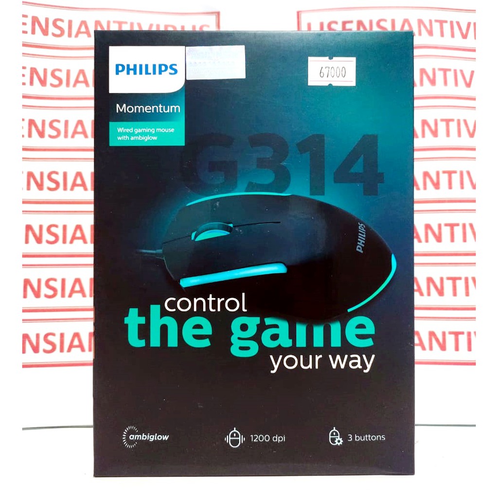 Philips G314 เมาส์สําหรับเล่นเกม | Shopee Thailand