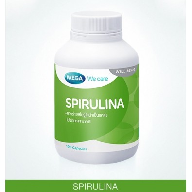 ภาพสินค้าMega We Care Spirulina สาหร่ายสไปรูลิน่า 100เม็ด จากร้าน healthbeauty4you บน Shopee ภาพที่ 1