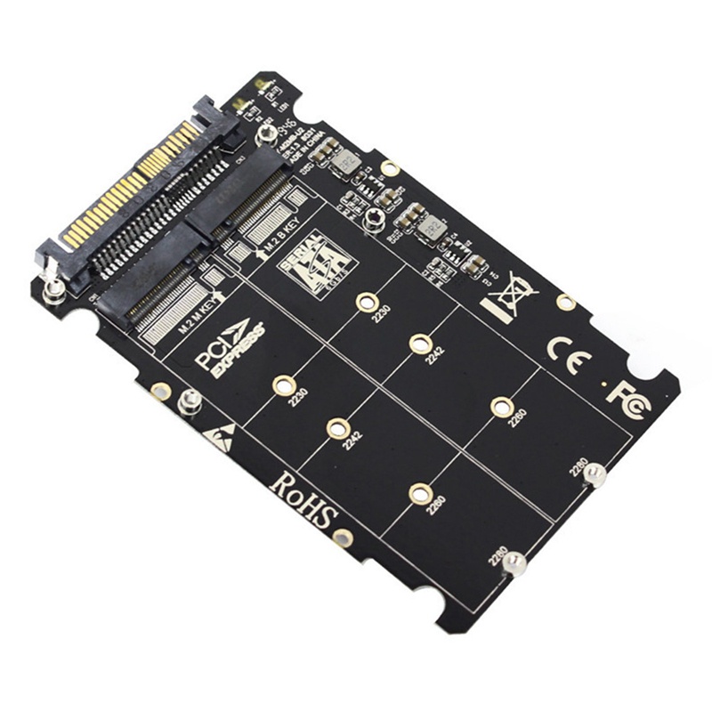 อะแดปเตอร์ฮาร์ดดิสก์-2-in-1-อะแดปเตอร์แปลง-m-2-nvme-sata-u2pcb-m-2-nvme-ssd-key-m-key-b-ssd-to-u-2-sff-8639-pcie-m2-สําหรับคอมพิวเตอร์ตั้งโต๊ะ