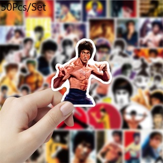 Z&amp;m สติกเกอร์ ลาย Bruce Lee Kung Fu Superstar กันน้ํา สําหรับตกแต่งของเล่น 50 ชิ้น ต่อชุด
