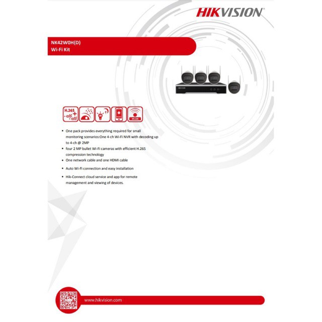 hikvision-4-ตัว-รุ่น-nk42w0h-nvr-8ช่อง-รับกล้อง8ตัว-ชุดกล้องวงจรปิด-wifi-2-ล้านพิกเซล-บันทึกภาพและเสียง-รับประกัน-2ปี