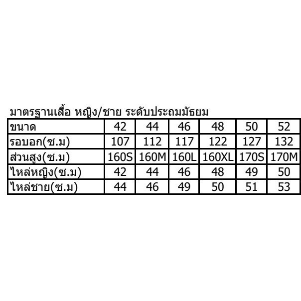 เสื้อนักเรียน-คอบัว-น้อมจิตต์-สีขาว-ประถม-มัธยม-เบอร์-28-52-นิ้ว-ชุดนักเรียน-ชุดนักเรียนน้อมจิตต์