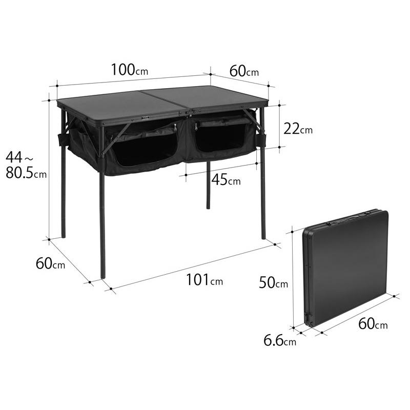 DoD Good Rack Table Black#โต๊ะพับสีดำ | Shopee Thailand