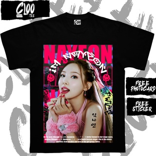 เสื้อยืดโอเวอร์ไซส์เสื้อยืด พิมพ์ลาย Kpop NAYEON TWICE VER.2 CLOO.TEES-3XL