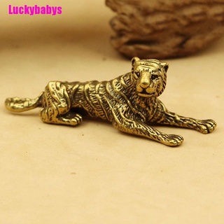 สินค้า (Luckybabys) ฟิกเกอร์ทองเหลือง รูปเสือ 3 มิติ สําหรับตกแต่งบ้าน