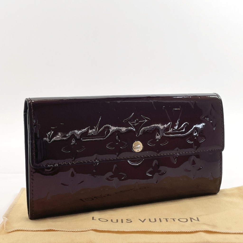 used-lv-louis-vuitton-wallet-monogram-vernis-purple-amaranth-สภาพ-95-เหมือนใหม่มากๆใบนี้-ซื้อที่ญี่ปุ่น