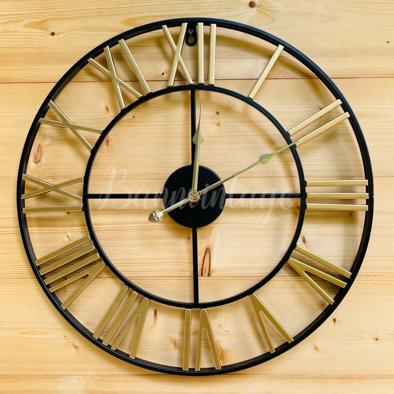 นาฬิกาแขวนผนัง-loft-สีทอง-ขนาด-50-cm