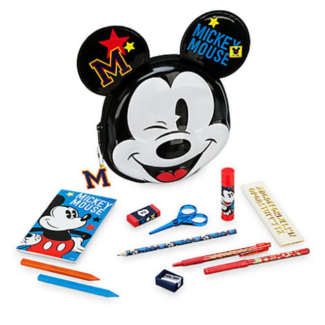 mickey-mouse-zip-up-stationery-kit-กระเป๋าดินสอ-พร้อมอุปกรณ์เครื่องเขียน-ลายมิ๊กกี้-เมาส์-สินค้านำเข้า-disney-usa