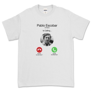 เสื้อยืดวินเทจEscobar PABLO - เสื้อยืดลําลอง แขนสั้น พิมพ์ลายS-4XL