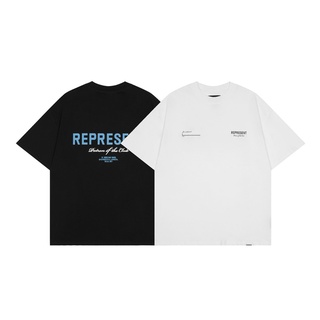 เสื้อยืดแขนสั้นลําลอง พิมพ์ลาย Represent เหมาะกับใส่เล่นกีฬากลางแจ้ง แฟชั่นฤดูใบไม้ผลิ และฤดูร้อน สําหรับผู้ชาย และผู้หญ