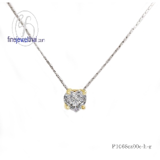 Finejewelthai จี้-เพชร-จี้เพชร-เพชรพรีเมียม-Pendant-Silver-Diamond CZ - P1068cz00e-h-g/ P1068cz00e-h-pg