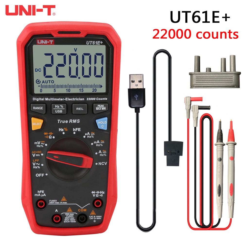 ๊UNI-T UT61+ series ดิจิตอลมัลติมิเตอร์ สามารถต่อคอมพิวเตอร์แสดงผลได้ ...