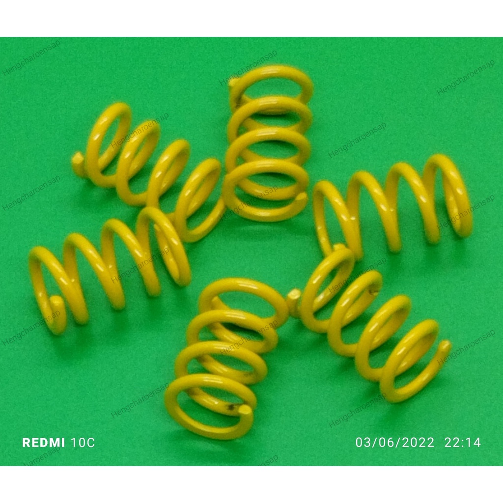 สปริงคลัชแต่ง-สีเหลือง-wave-125-wave125i-msx125i-grom-1ชุด-6-ตัว