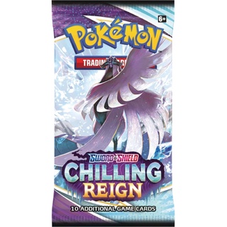 Pokemon - Sword &amp; Shield Chilling Reign Booster Pack (10 Cards)