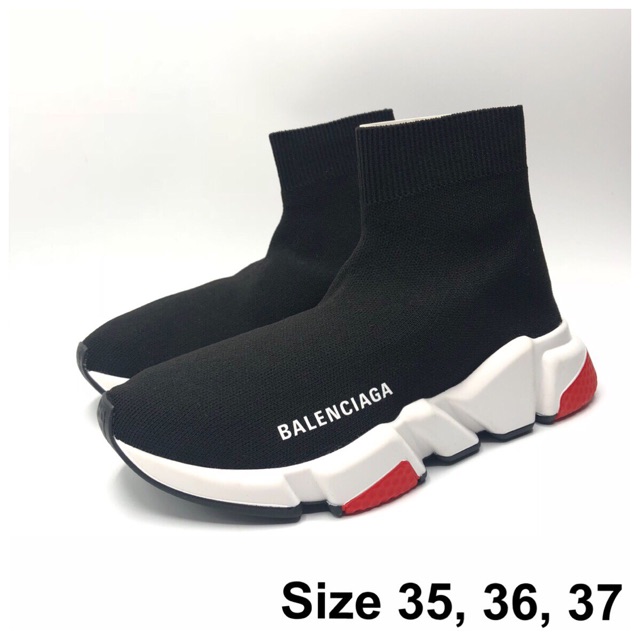 balenciaga-speed-trainer-ดำพื้นแดง