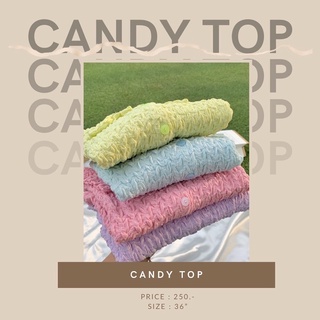BT33🌷 Candy Top🍭 เสื้อคอปกสีพาสเทล