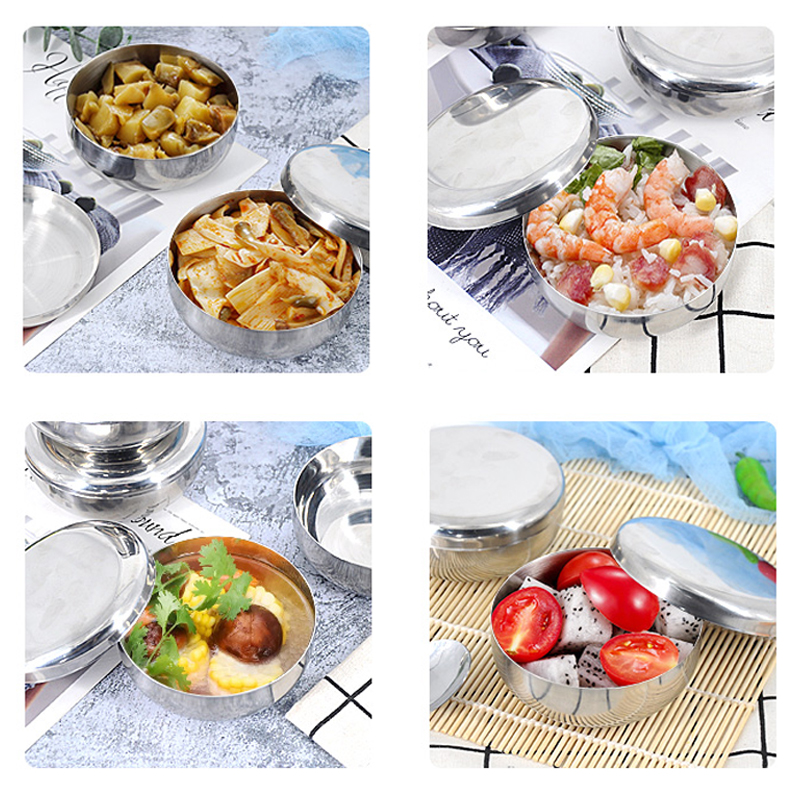 stainless-steel-cover-bowl-single-layer-steamed-rice-bowl-kitchen-tableware-bowls