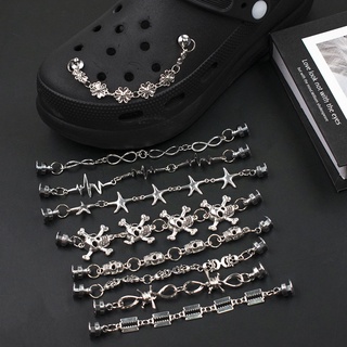 Crocs Jibbitz Goth ชุดโซ่ จี้รูปรองเท้า DIY 1 ชิ้น