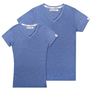 rudedog T-shirt เสื้อยืด คอวี รุ่น V–Expert (ผู้ชาย) แฟชั่น คอวี ลายปักไหล่ ผ้าฝ้าย cotton ฟอกนุ่ม ไซส์