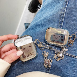 iPhone  AirPods Pro AirPods 1 AirPods 2 การชุบ ปลอกหุ้มหูฟังซิลิโคน Cartoon Case