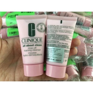 Clinique All About Clean Rinse-Off Foaming Cleanser 30ml. ของแท้