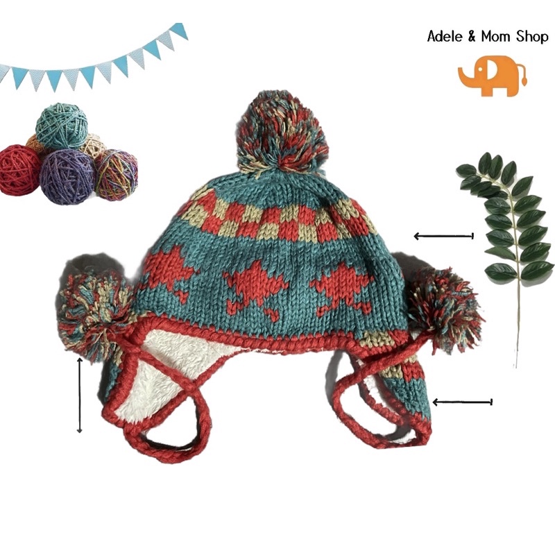 หมวกไหมพรม-size-50-60cm-free-size-ไม่มีตำหนิ