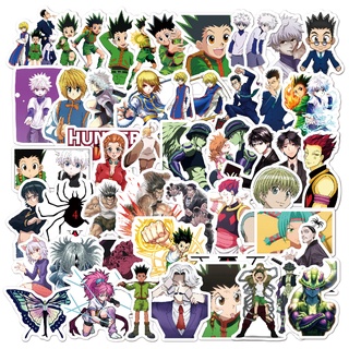 สติกเกอร์ PVC กันน้ํา ลายการ์ตูนอนิเมะ HUNTER×HUNTER คุณภาพสูง 50 ชิ้น