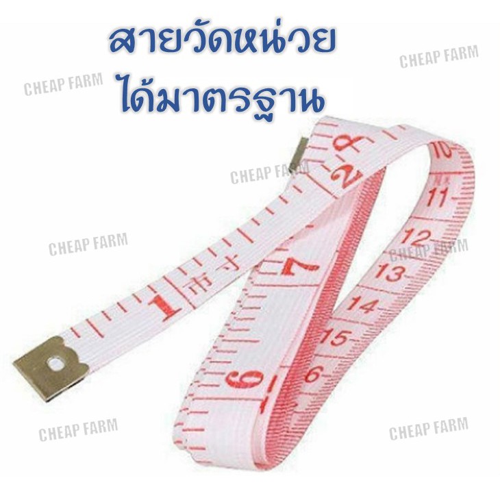 ถูกมาก-cheap-farm-e3-สายวัด-สายวัดรอบเอว-สายวัดขนาด-สายวัดตัว-ที่วัดเอว-มาตราฐาน-ตลับเมตร-ยาว-150-cm