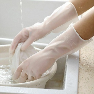 #1949 ถุงมือ ล้างจาน งานบ้าน ทำความสะอาด กันลื่น กันน้ำ ทนทาน
