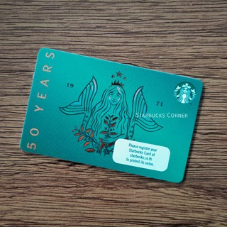 สินค้า บัตร Starbucks ลาย 50 Years Anniversary (2021)