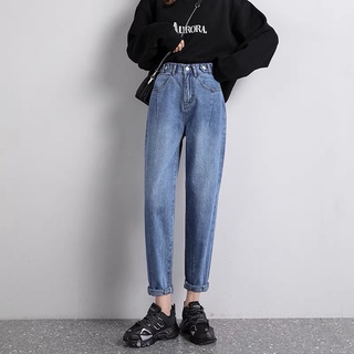 กางเกงยีนส์เอวสูง ด้านข้างปรับกระดุมได้ ทรงสวย สุดฮิตวัยรุ่นมากๆ มีสองสี /sugar Girls jeans /9388