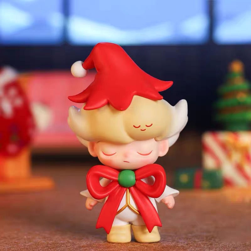 ของแท้-popmart-dimoo-christmas-series-2019-ตุ๊กตาฟิกเกอร์-รูปกล่องสุ่มน่ารัก
