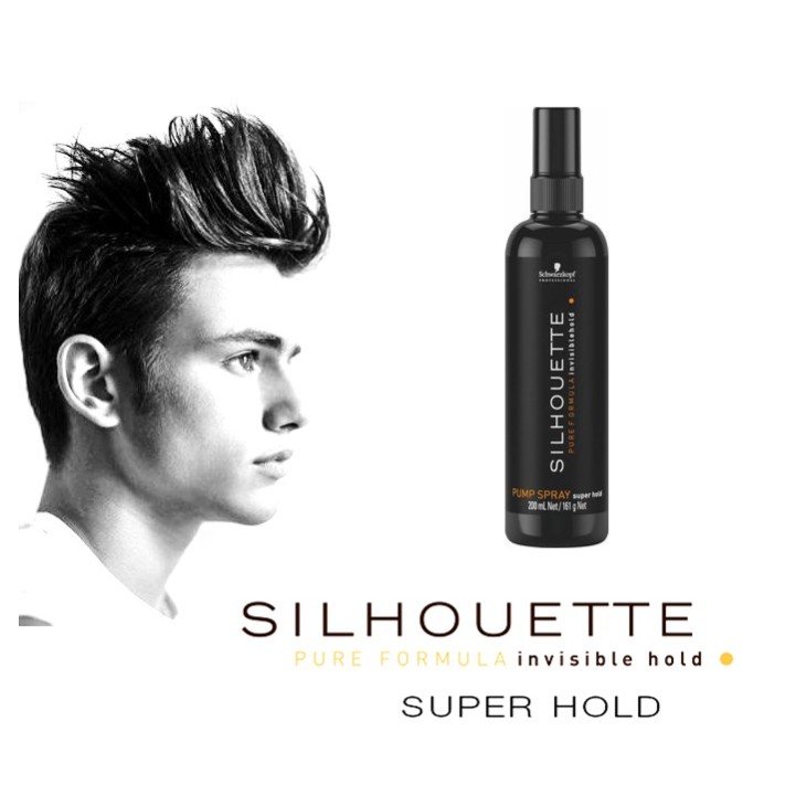 schwarzkopf-silhouette-pure-formula-super-hold-pump-spray-200ml-สเปรย์น้ำ-ซีลูเอทท์-ซุปเปอร์-โฮลด์-ปั้ม-จัดแต่งทรงผม