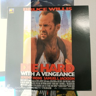 แผ่น Laserdisc "Die Hard with Vengeance" Bruce Willis หนังแอ๊คชั่นสุดมัน สภาพแผ่นสวยใส เหมาะแก่การสะสม