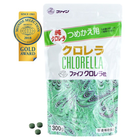 fine-japan-chlorella-ผลิตภัณฑ์เสริมอาหาร-สาหร่ายคลอเรลล่า-ฟายน์-เจแปน-ชนิดเม็ด-ขนาด-300-กรัม-fine-japan-chlorella