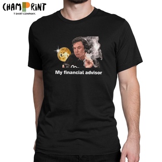 เสื้อยืดแขนสั้น คอกลม ผ้าฝ้าย 100% พิมพ์ลายสุนัข Elon Musk พลัสไซซ์ สําหรับผู้ชายS-5XL