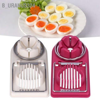 B_uranus324 Egg Cutter Household Stainless Steel Wire Safe Easy to Operate for Hard Boiled Eggs