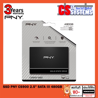 SSD PNY CS900 2.5” SATA III 480GB รับประกัน3ปี