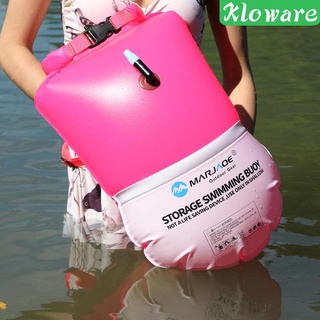 ภาพหน้าปกสินค้าทุ่นว่ายน้ำ  เป่าลม  กันจมSwimming Tow Float with Dry Bag Water Swim Buoy Safety Floating ซึ่งคุณอาจชอบราคาและรีวิวของสินค้านี้