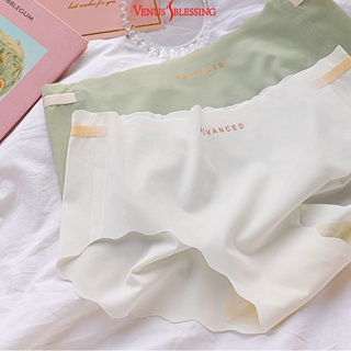 【Venuss Blessing】กางเกงชั้นใน ผ้าเรยอน ระบายอากาศ ไร้รอยต่อ ลายพีช 3D สไตล์ญี่ปุ่น สําหรับผู้หญิง