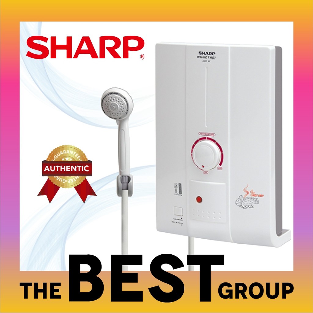 Sharp เครื่องทำนํ้าอุ่นรุ่น Wh-Hothot (4500W) มีบริการติดตั้ง  ของแท้รับประกันศูนย์ (โค้ดรับเงินคืน Zqlgmd4V) | Shopee Thailand